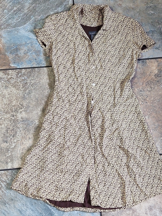 Banana Republic Dresses & Skirts - Banana Republic Brown Floral-Print Midi Dress